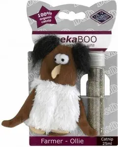 Mīkstā rotaļlieta kaķiem D&D Farmer Ollie ar kaķu piparmētru 10 cm, uzpilde 25 ml