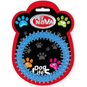 Pet Nova TPR Dentring Blue 12,5 см — жевательная игрушка из TPR, зубной кольцо для собак