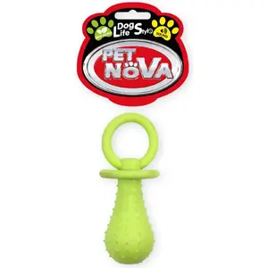 Pet Nova TPR knupītis suņiem, 14 cm, dzeltens