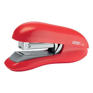 Stapler Rapid F30 — desktop stapler, flat clinch, up to 20 sheets, red
