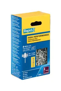 Blind rivet Rapid 5001432 — aluminium/steel, head Ø 8 mm, tail Ø 4 mm, length 8 mm, 500 pcs