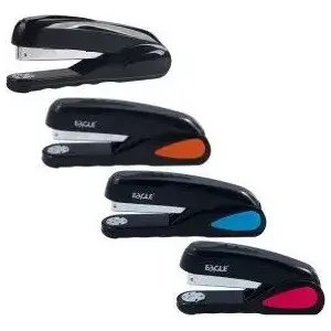Степлер Eagle Dynamic S5104 — ручной компактный степлер, чёрный/красный