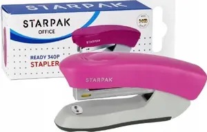 Сшиватель STARPAK STK-340P — компактный офисный степлер, совместим со скобами 24/6 и 26/6