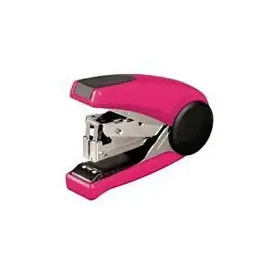 Stapler Tetis One Touch GV085-RV — desktop stapler, pink-black finish