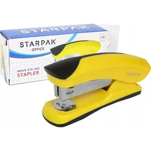 Степлер STARPAK STK ZSZ42 — настольный для скоб 24/6 и 26/6, вместимость до 20 листов