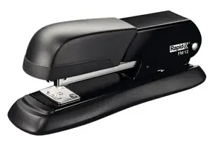 Stapler Anna Zaradna FM12 — 25-sheet capacity, standard clinch, 43×138×56 mm, black