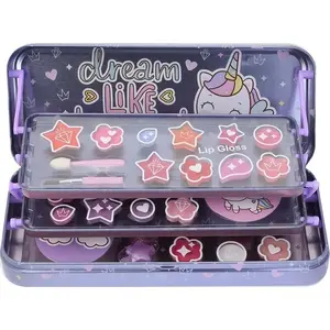 Makeup Case Triple Layer Beauty Tin set for kids, Lip Smacker
