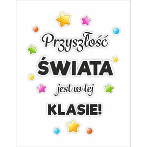 Wall Decoration LearnHow 'Przyszłość jest w tej klasie' – LearnHow classroom poster, MPN 499641