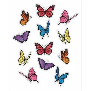 Window Decorations double-sided butterflies 12 pcs — LearnHow Motyle 02