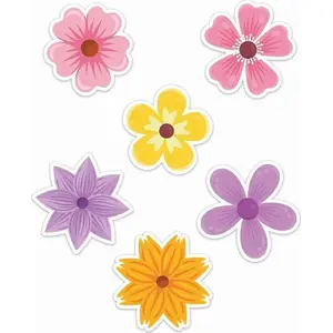 Window decorations LearnHow spring double-sided set of 6 – decorative window stickers