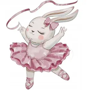 Wall Sticker Aster SIPO-WS63032 — Rabbit Ballerina design