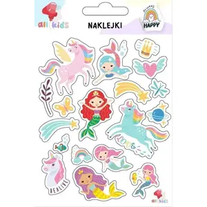 Children's stickers Dodo — Rainbow Unicorns and Mermaids, decorative sticker set