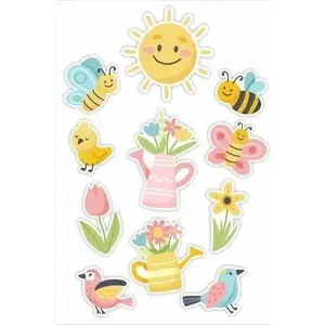 Window decorations LearnHow spring double-sided set — 11 pieces