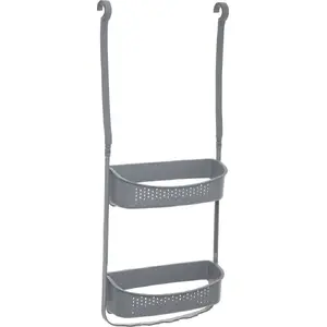 Душевая корзина 5_five Flex, полка для ванной, серая, модель 160922B
