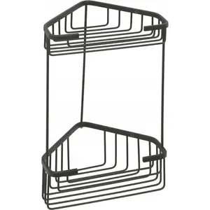 Угловая корзина для душа Sourcing CORNER SHOWER BASKET MATT BLACK – угловое настенное хранение