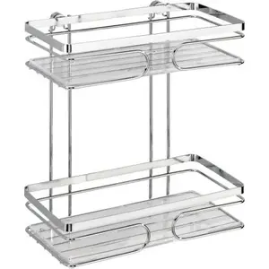 Корзина для душа Wenko стоячая Premium 24 x 27 x 13,5 см хром серебристый