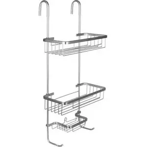 Shower Basket Malatec rectangular silver — model 00016721