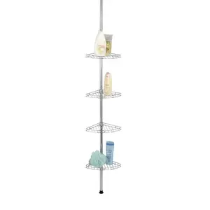 Bathroom shelf Wenko 18596100 — stainless steel, W:280×D:200×H:2750 mm, set of 4