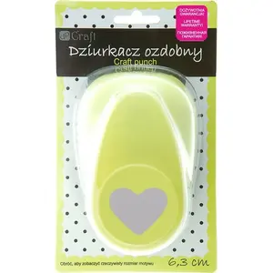 Paper punch DP Craft model 600297 — decorative heart shape, 63 mm cutting diameter