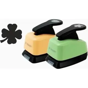 Decorative paper punch FANDY 16 mm clover motif, mixed designs