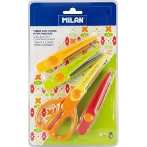 Decorative pattern cutting scissors Milan 4-blade model 309277 — Milan