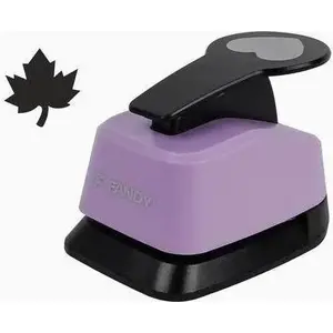 Paper craft punch FANDY model 505286 — decorative 37 mm leaf-shaped punch