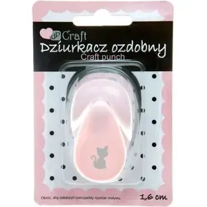 Decorative paper punch DP Craft JCDZ-105.169 'Kot' — craft punch for paper and thin card
