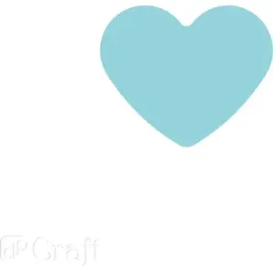 Paper and foam craft punch DP Craft AK332DLP — decorative heart shape, 2.5 cm