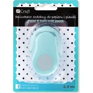 Дырокол декоративный для бумаги и губки Dalprint AK336DLP — круг 2,5 см