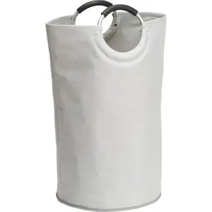 Корзина для белья Wenko Jumbo Stone 72 см, полиэстер, белая