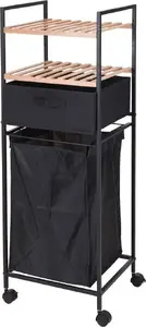 Корзина для белья Bathroom Solutions 442464 — черная