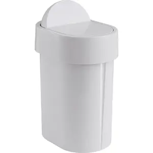 Laundry Bin Sourcing TRASH BIN JUNIOR 8009 02 — 4.8 L, White