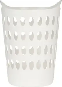 Корзина для белья 50 л 57×43 см, белая — No name