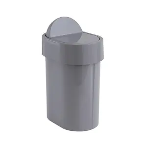 Sourcing TRASH BIN JUNIOR 8009 02 Laundry Basket, 4.8 L, Grey