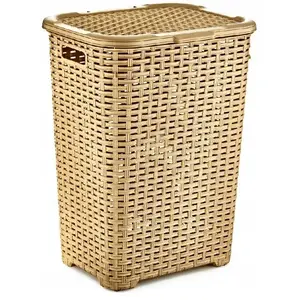 Laundry Bin Katex RATTAN 45 L beige — capacity 45 l, dimensions 400×316×550 mm