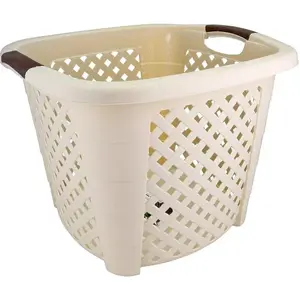 Laundry basket Katex square RATTAN 34 L beige, 44 x 44 x 33 cm