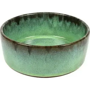 Ceramic dog bowl Duvo+ Jasper 16 cm, green
