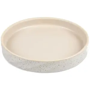 Керамическая миска для животных Duvo+ Stone Wavy Dune 260 мл 14,5×14,5×3 см