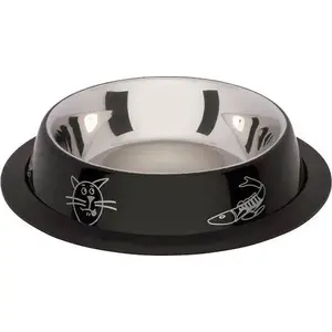 Миска Barry King BK-18270, цветная печать, чёрная, объём 0,25 л