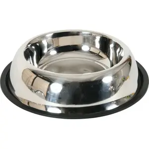 Нержавеющая миска с резиновым основанием ZOLUX Miska Inox Ø33 см 2 л