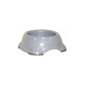 Миска Yarro International Smarty 3 на резиновых ножках, серебристая, 1,245 л