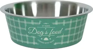 Миска ZOLUX противоскользящая для собаки и кошки, зелёная, 1700 мл