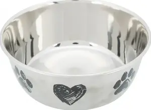 Suņa nerūsējošā tērauda bļoda Trixie TRIXIE Stainless Steel Bowl Ø 20 cm, sudraba