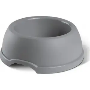 Plastmasas bļodiņa mājdzīvniekam Barry King Miska XS 0,25 l, pelēka, Ø 15 cm