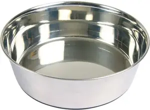 Металлическая миска для животных Trixie TX-25074 с противоскользящей резиновой основой 2,5 л / 24 см
