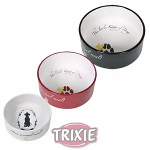 Keramikas bļoda mājdzīvniekam Trixie King of Dogs 250 ml, Ø 12 cm