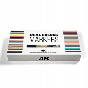 Markers set, Gimmik AK Interactive Real Colors RCM150 Special Box — 34 markers