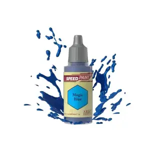 Akrila krāsa Army Painter Magic Blue 18 ml — zila šķidra hobiju krāsa