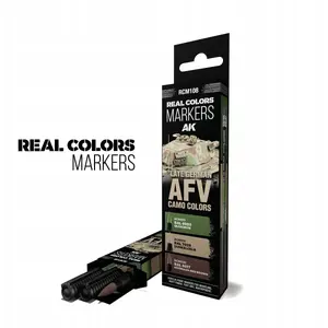 Gimmik marķieru komplekts RCM108 — Vācijas AFV vēlā maskēšanās krāsas (3 gab.)