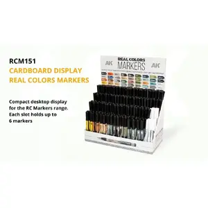Марķeru komplekts Gimmik AK Interactive Real Colors Markers RCM151 — kartona displejs, 216 marķeri